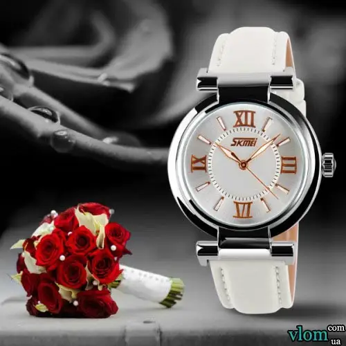 Женские классические часы Skmei 9075 Elegant (Белый) Винница - изображение 9