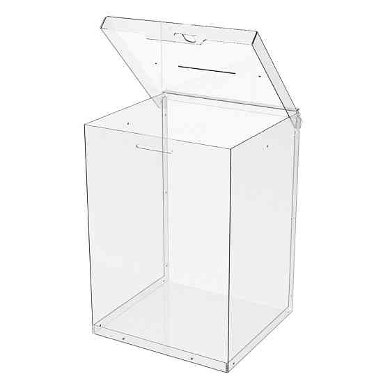 Ящик EKOSTAR с замком для пожертвований и сбора денег 215x200x300. Объем 13 литров Киев