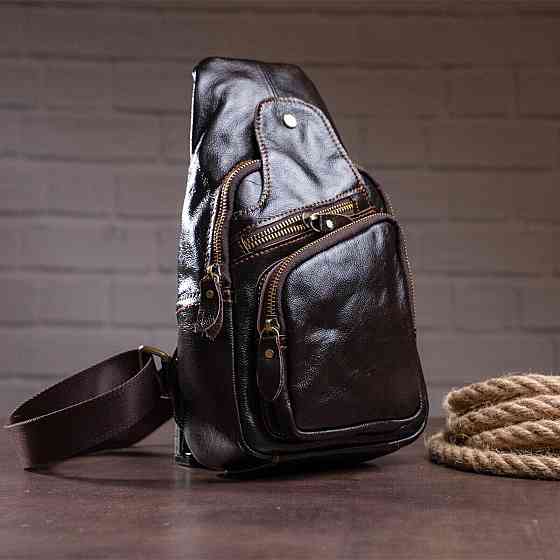 Сумка через плечо мужская Vintage 14838 Коричневая Киев