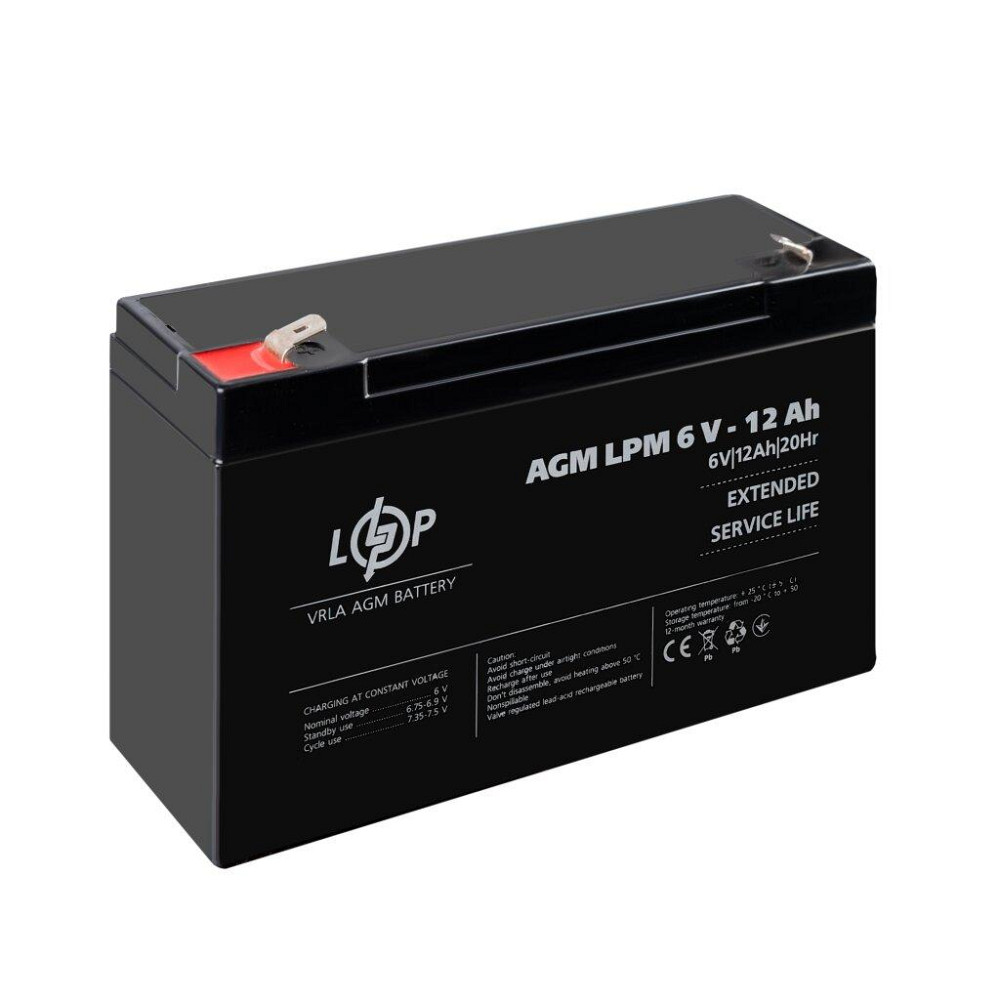 Аккумулятор AGM LPM 6V - 12 Ah Киев - изображение 4