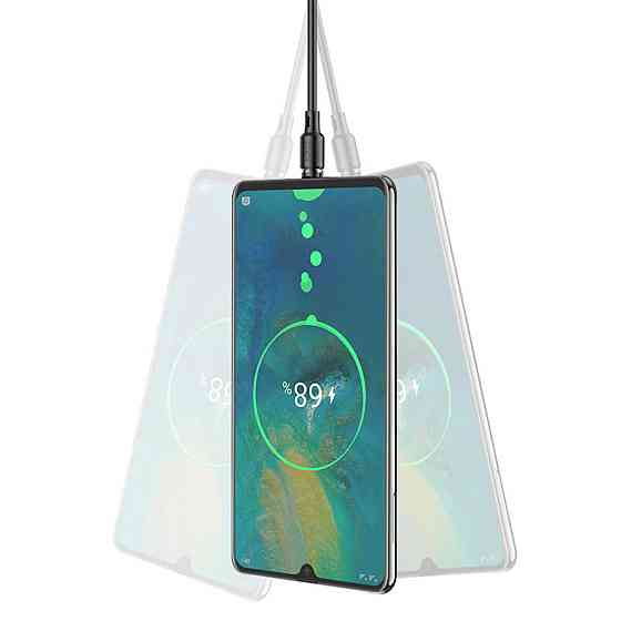 Кабель HOCO X52 USB to Type-C 3A, 1m, PVC, PVC connectors, magnetic, Black Київ