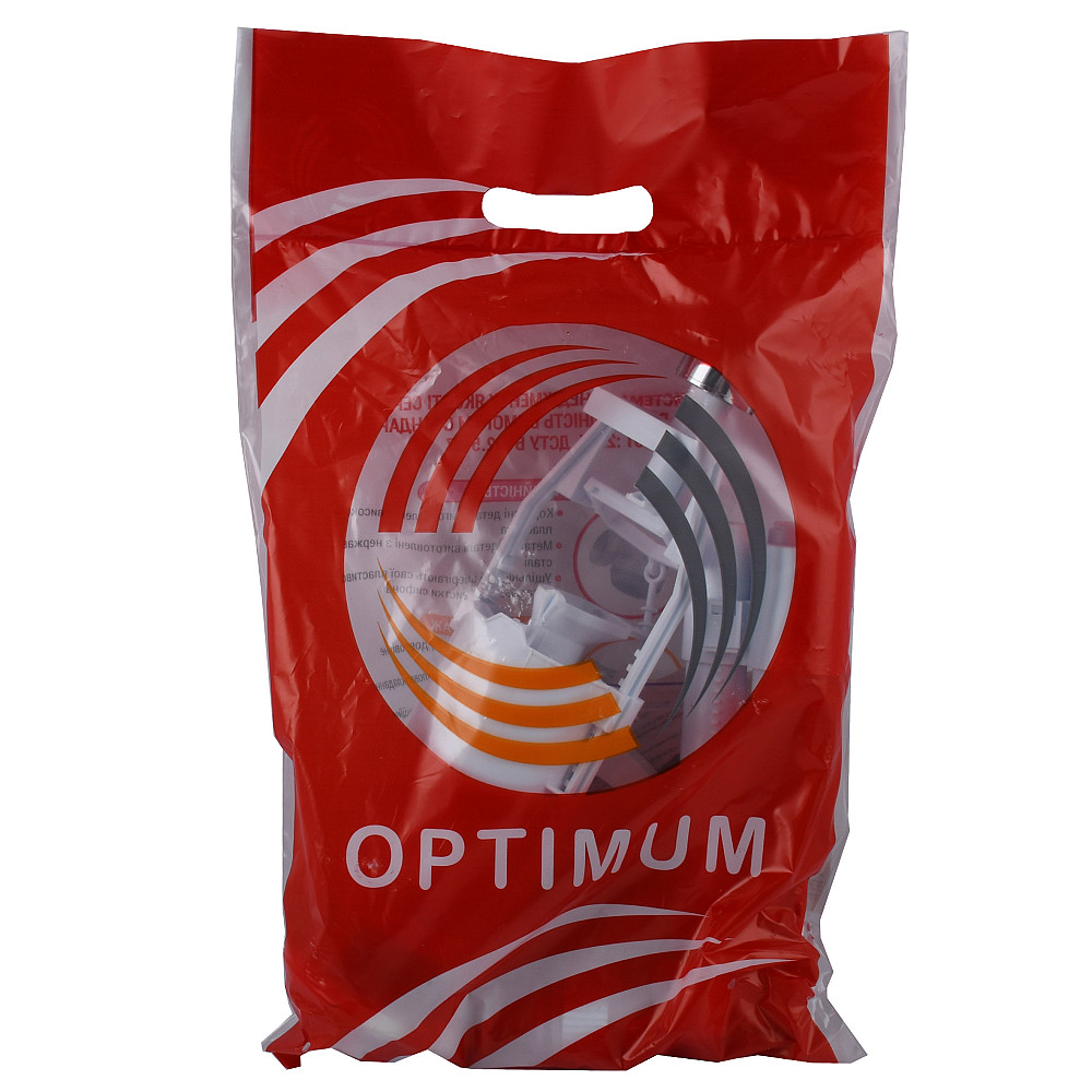 Набір для бачка унітазу OPTIMUM  бок підв пласт 1/2″  з подвійним режимом зливу і хром кнопкою OPTI 1110 Тернопіль - фото 4
