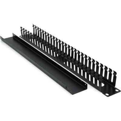 Кабельний організатор 19" 1U/24Port з кришкою, корпус метал Voltronic (26001) Вінниця