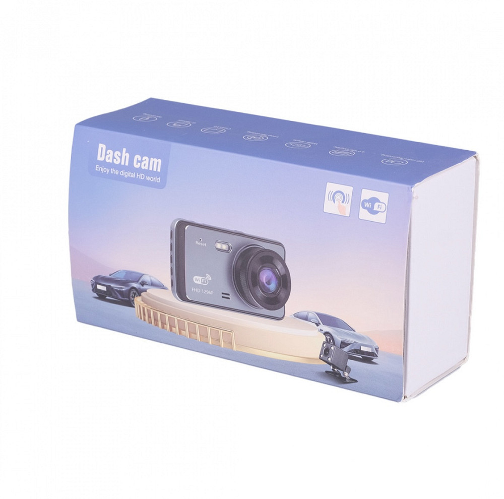 Автомобильный видеорегистратор T720TP Wi-Fi удаленный доступ 2 камеры, синий Киев - изображение 2