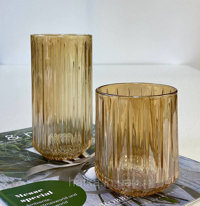 Набір склянок 6 шт OLens "Янтарний Дюк" 250 мл для дому та ресторанів Київ - фото 2