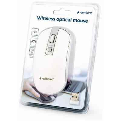 Мишка Gembird MUSW-4B-06-WS Wireless White-Silver (MUSW-4B-06-WS) Вінниця
