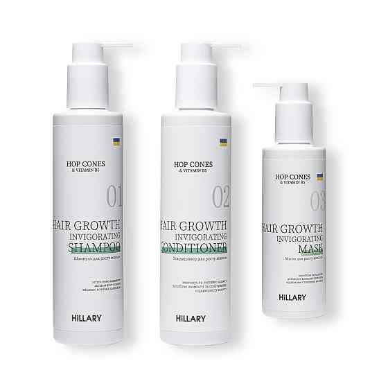 Комплекс для росту волосся Hillary Hop Cones & B5 Hair Growth Invigorating Київ