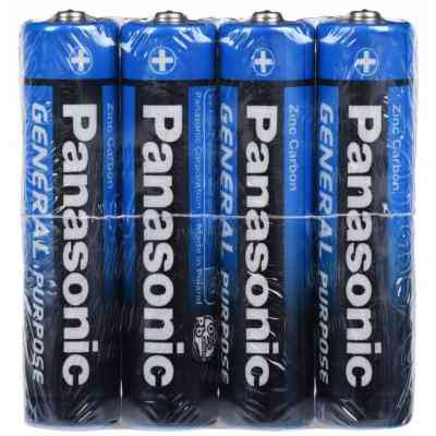 Батарейка Panasonic GENERAL PURPOSE R3 TRAY 4 ZINK-CARBON (R03BER/4PR) Вінниця