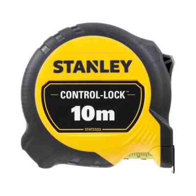 Рулетка Stanley CONTROL-LOCK 10мх25мм, двухсторонняя шкала (STHT37233-0) Винница