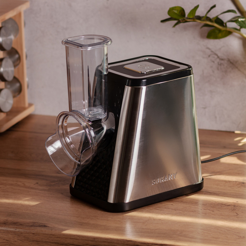 Измельчитель овощей 5в1 овощерезка 800 Вт с 5 насадками из нержавеющей стали Sokany SK-06029 Киев - изображение 9