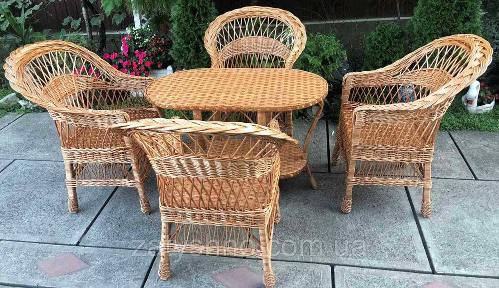 Мебель из лозы плетеная  | Плетеная мебель дачная |мебель плетеная   с овальным столом Киев - изображение 6