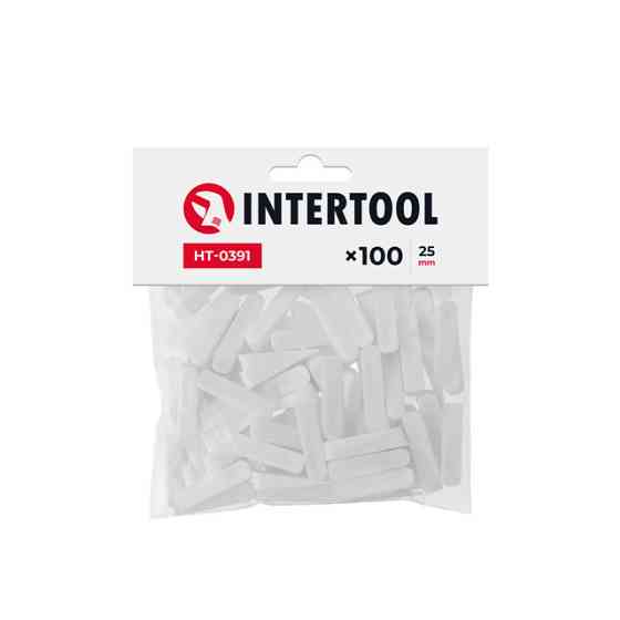 Клини для плитки 25 мм / 100 шт INTERTOOL HT-0391 Київ