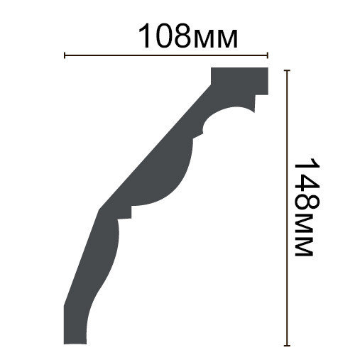 Карниз полиуретановый гладкий Gaudi Decor P 2004 Днепр - изображение 2