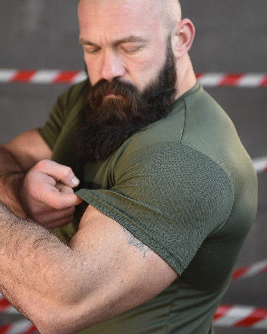 Тактична потоотводна футболка SABUR міна олива ВТ6561 Одесса - изображение 6