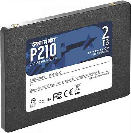 SSD Patriot P210 2TB 2.5" 7mm SATAIII 3D QLC Київ