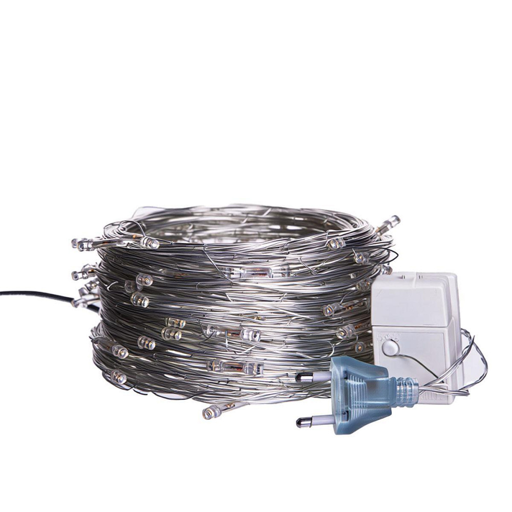 Новорічна гірлянда кімнатна нитка 22 м 220 LED білий провід Жовтий W220LED22MWY Київ - фото 6