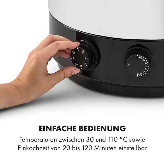 KonfiStar 50 автомат для консервування диспенсер для напоїв 2500 Вт 50 л 110 °C 120 хв неіржавка сталь 50 л Рівне
