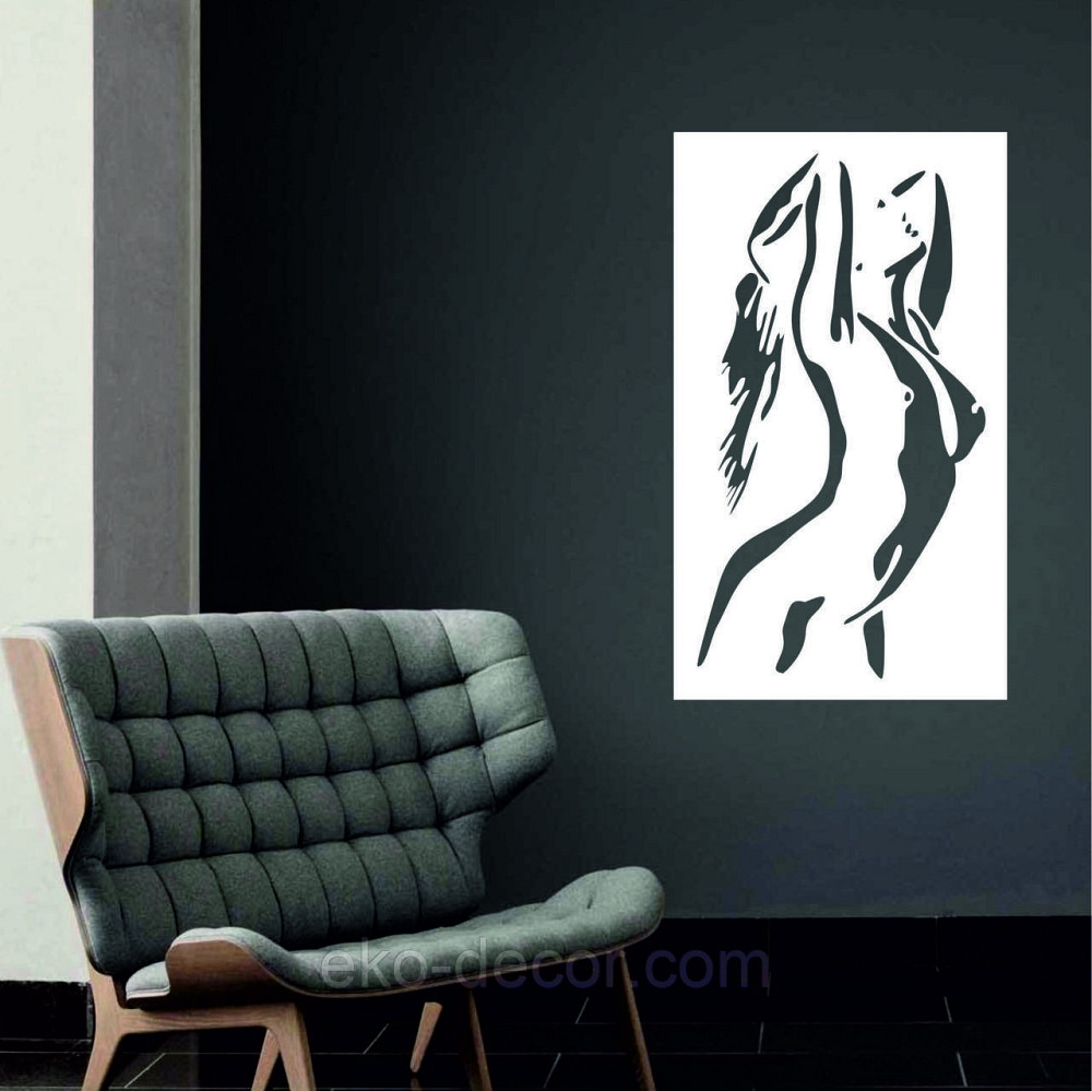 Декоративне настінне Панно «Силует жінки», Декор на стіну Київ - фото 4