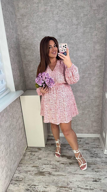 Жіноча стильна романтична легка сукня  із софта Одеса - фото 5