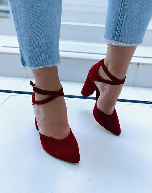 SANTINI Босоніжки жіночі SANTINI 953589-27 червоні (літо, замша натуральна) (3843) Коломыя - изображение 8