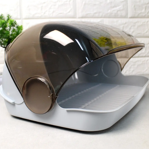 Хлібниця midi пластик 69 світло-сірий 