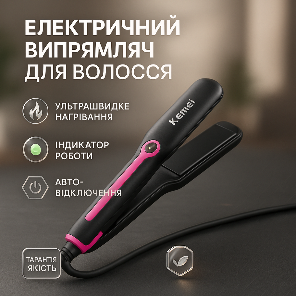 Щипцы KEMEI для волос гофре KM-2116 45Вт Pink JP-76 Львов - изображение 11