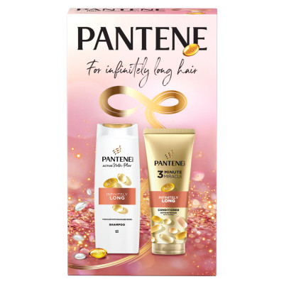 Набір косметики Pantene Pro-V Infinitely Long Шампунь 400 мл + Бальзам-ополіскувач 220 мл (8700216614870) Вінниця - фото 2
