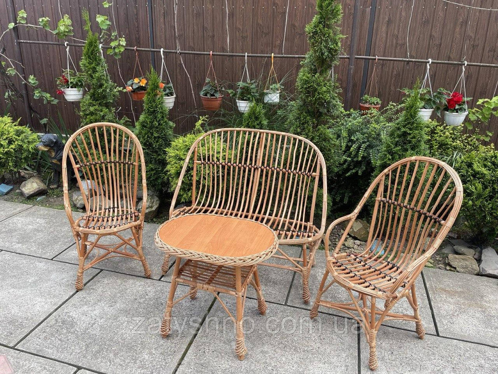 Меблі плетені балконні з диваном Київ - фото 6