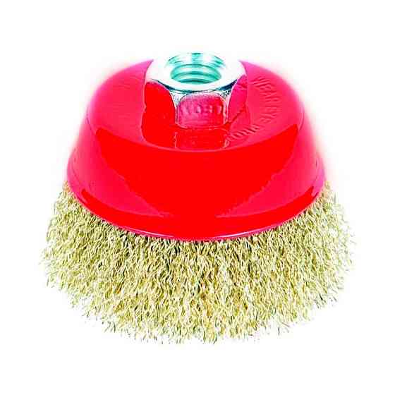 Sigma Щетка проволочная чашеобразная Ø100мм М14×2мм (латунированная) SIGMA (9014101) Коломыя