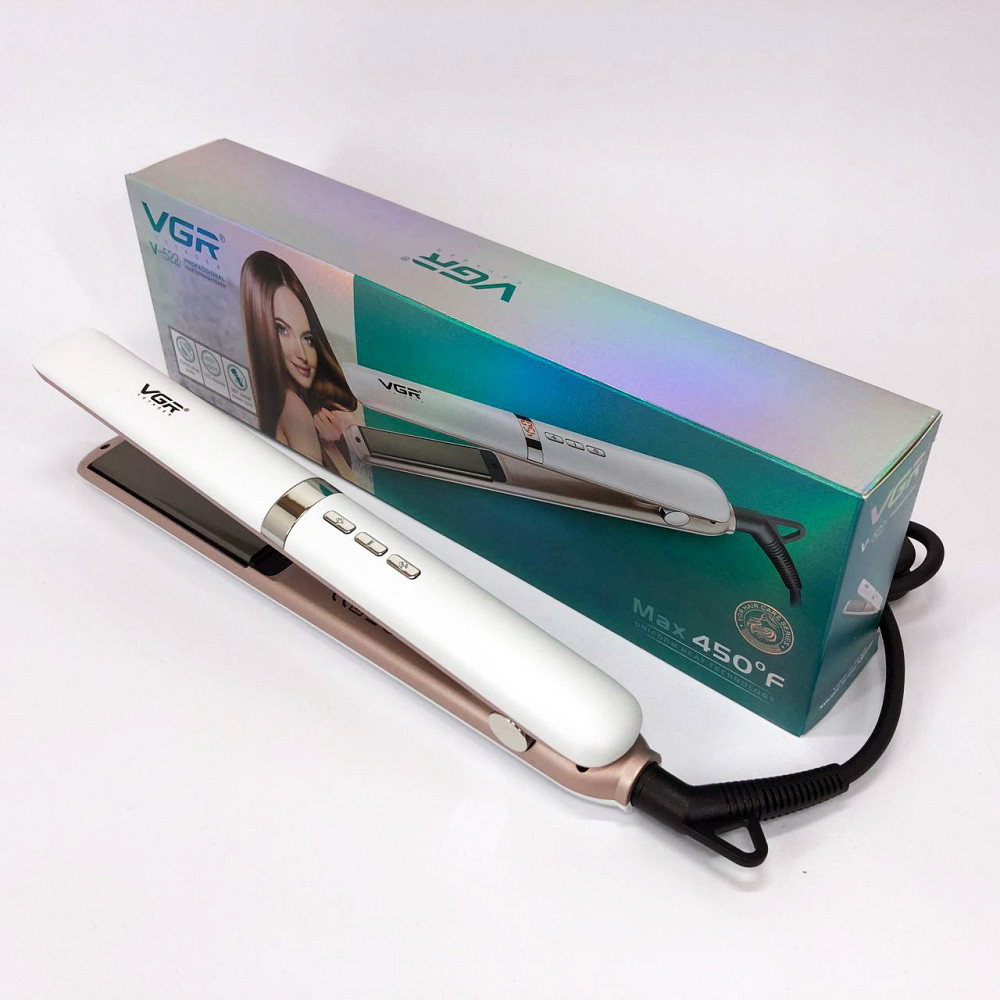 Праска-випрямляч для волосся з терморегулятором VGR V-522, Випрямляч для волосся прямий MS-78 Івано-Франківськ - фото 2