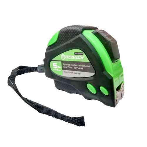 Рулетка з магнітом і автостопом професійна 5 м*25 мм СТАНДАРТ NMT-0525AM Чернігів