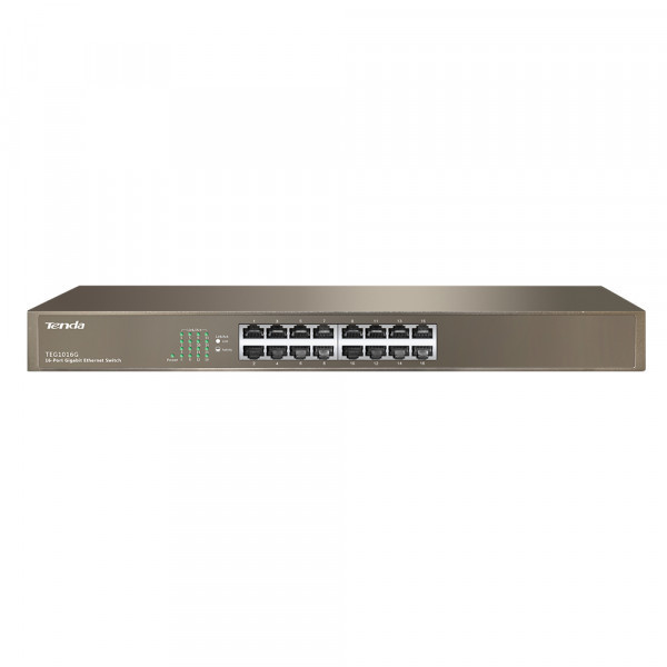 Комутатор TENDA TEG1016G 16port 10/100/1000/BaseT rackmount 19" (TEG1016G) Київ - фото 1