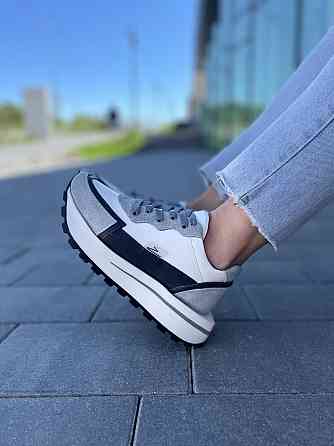 Olli Кросівки жіночі OLLI T-2-Атиа білий/сірий (весна-осінь, шкіра натуральна) (5042) Коломыя