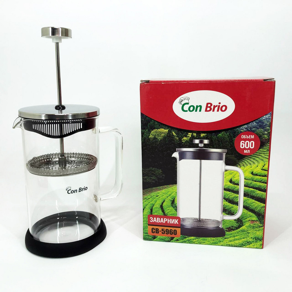 Ручний френч прес для чаю Con, Френч-прес для міцної кави, Френч-прес красивий Домашній SI-84 Івано-Франківськ - фото 10