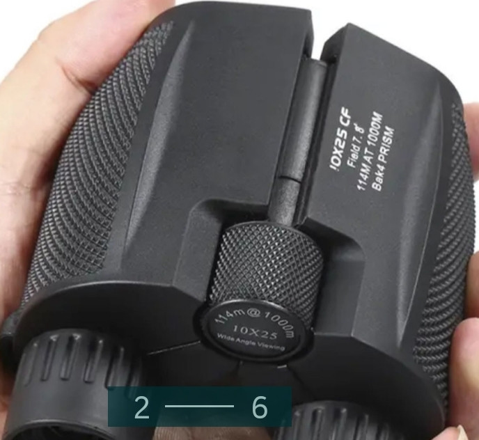 Професійний бінокль 10x25 з призмою BAK4 Киев - изображение 5