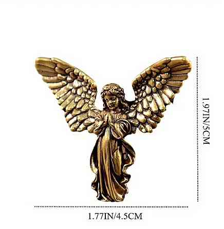 Фигурка ангела из латуни 4.5 см, статуэтка ангел-хранитель, декоративный талисман, подарок Киев