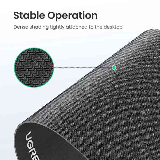 Килимок для мишки UGreen LP126 90410 (Чорний, 26 х 21 см) Николаев