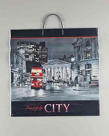 Полиэтиленовый пакет (40х40) с пластиковой ручкой 