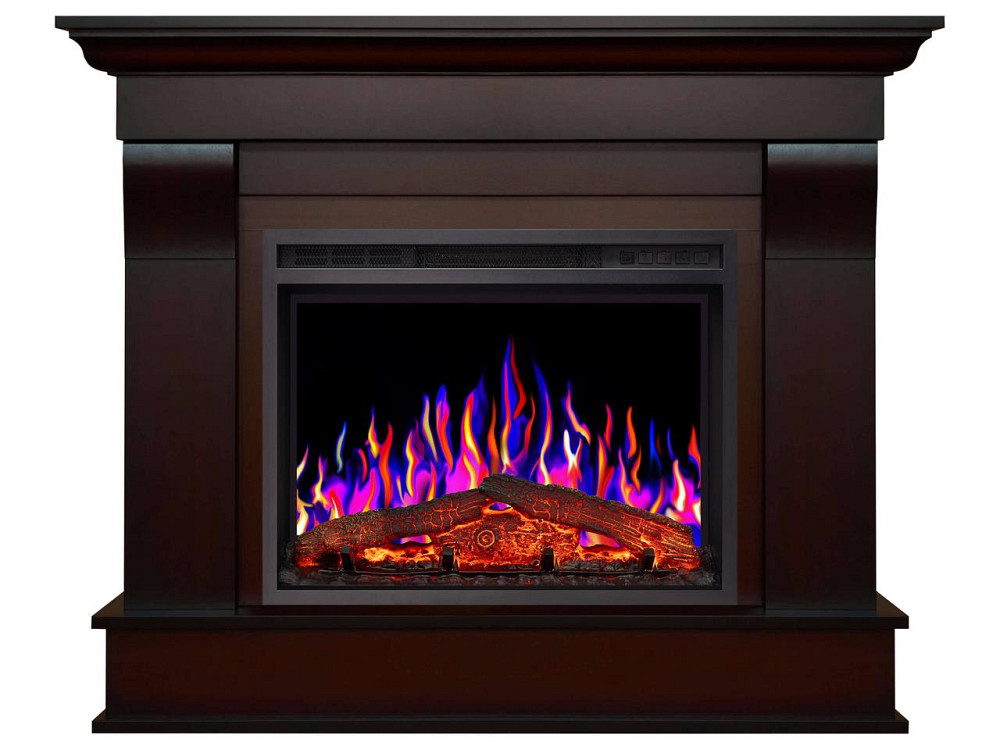 Камінокомплект ArtiFlame Albion AF23S махагон коричневий антик з обігрівом і звуком горіння вогню Львів - фото 1