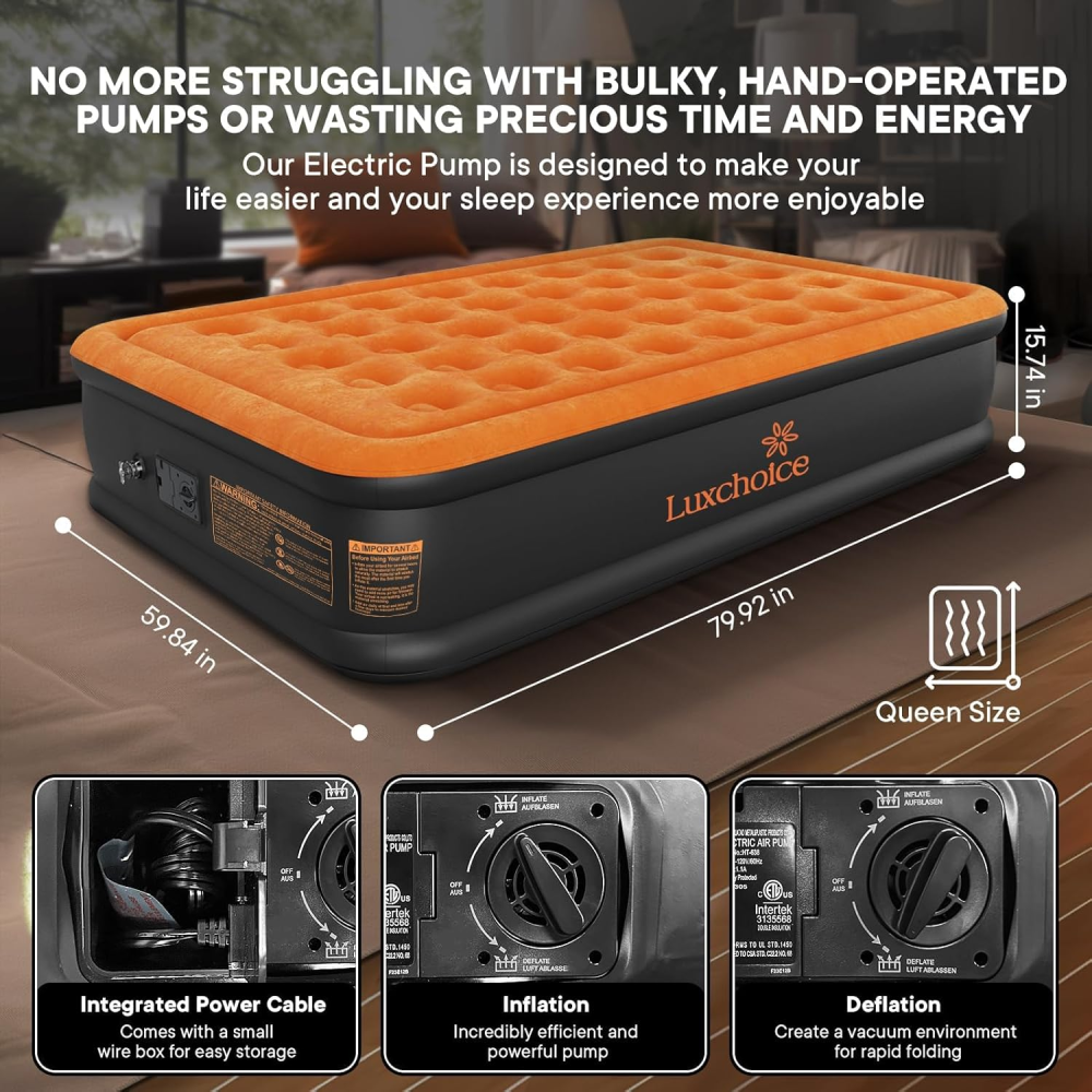 Самонадувне ліжко Luxchoice 203*152*40 Луцк - изображение 3