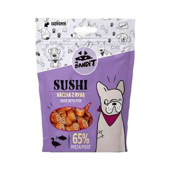 Лакомство для собак Мистер Бандит Mr.Bandit суши с уткой и рыбой для собак, 80 г Винница