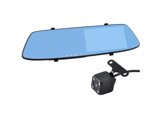 Автомобильный видеорегистратор зеркало L-9003 4,3″ Touch Screen 2 камеры 1080P Full HD Винница
