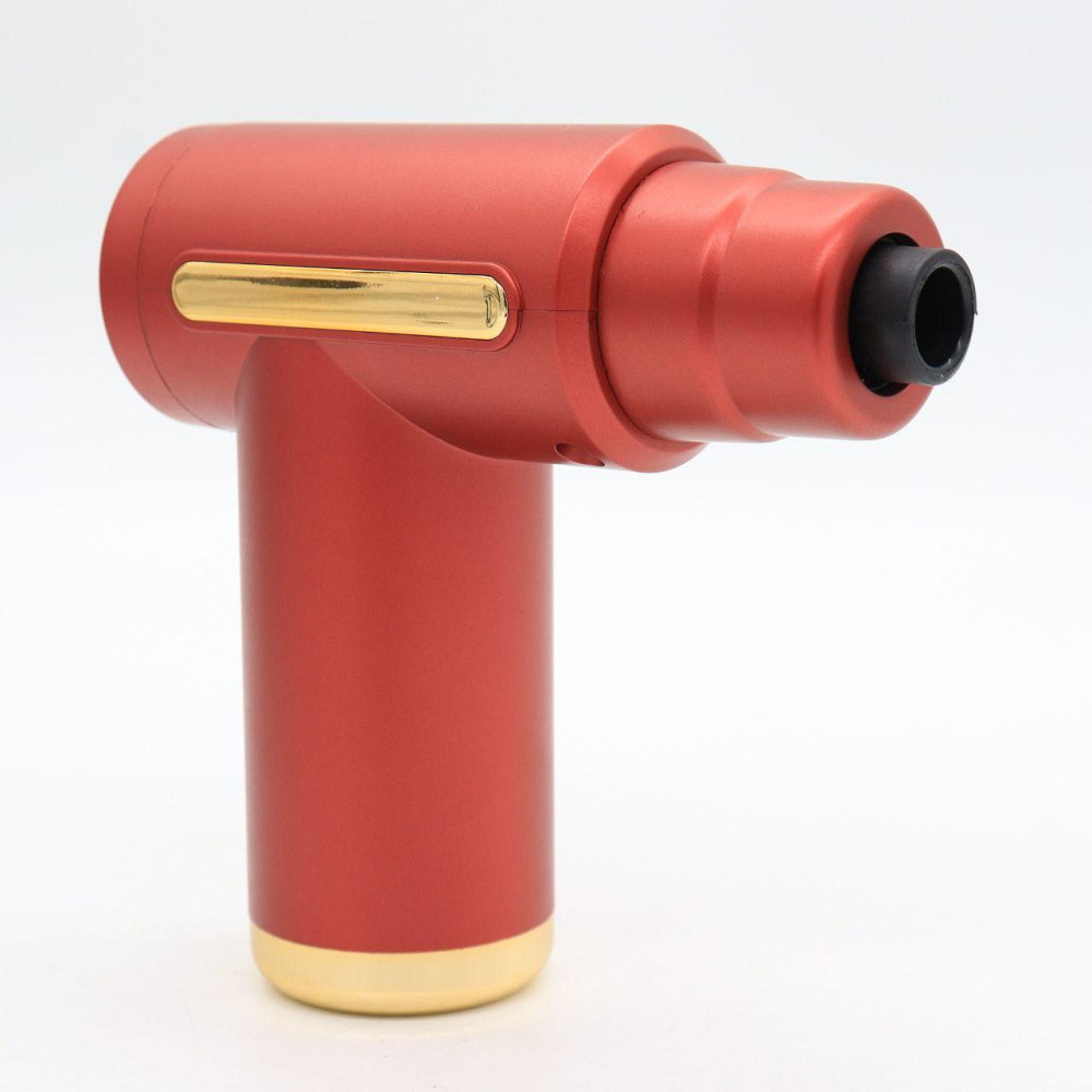 Перкуссионный массажер с 4 насадками Gun Massager, Красный / Ручной массажер / Массажер для тела Киев - изображение 3