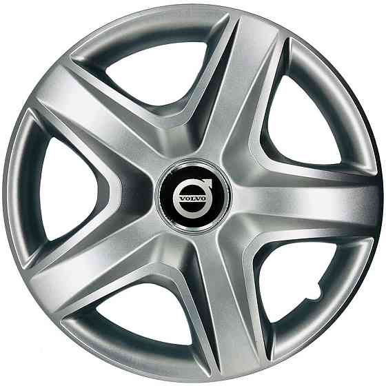 Автомобільні модельні ковпаки R13 Volvo 101 4шт, SJS, сріблясті Київ