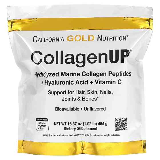 Колаген пептиди з гіалуроновою кислотою, CollagenUP Peptides, California Gold Nutrition, 5000 мг 464 г Київ