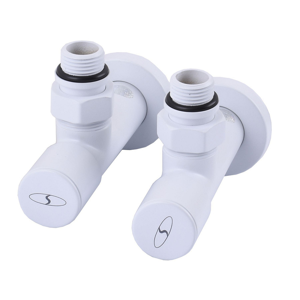 !Набір Кран вентильний кутовий з американкою SOLOMON LUX 1/2″ WHITE 7777 (1уп.) Луцк - изображение 3