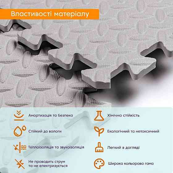 Напольное покрытие 60х60х1см Серый (D) SW-00002569 Киев