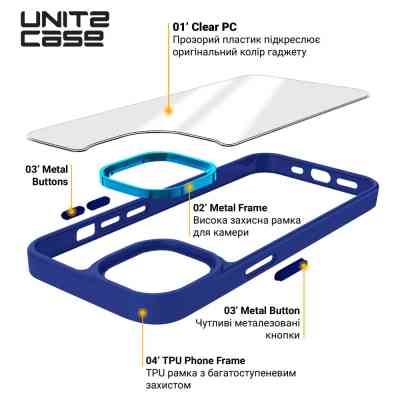 Чехол для мобильного телефона Armorstandart UNIT2 Apple iPhone 14 Blue (ARM69939) Винница