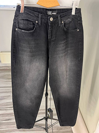 Джинсы женские SL 6004 mom relax comfort jeans бананы стрейчевые большие размеры черные, черный, 30, Одесса - изображение 8