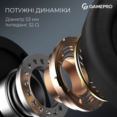 Навушники GamePro Asgard Skald 4-Mode Black (HSW160B) Вінниця - фото 6